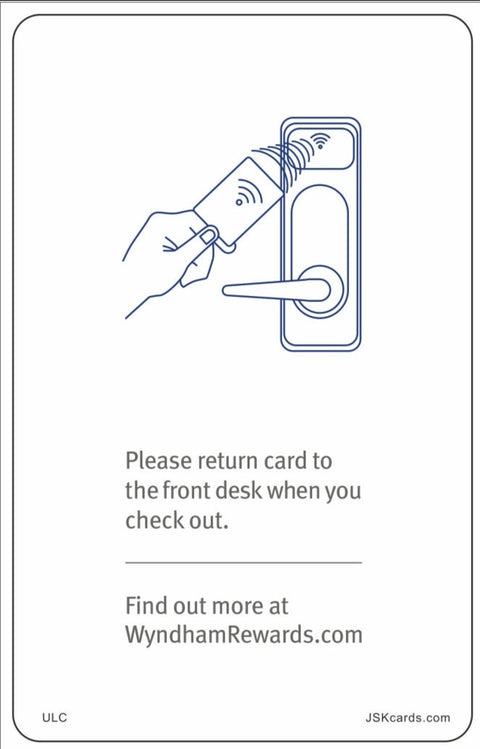 Wyndham Rewards  Acculock RFID Keys Acculock Betech RFID systems