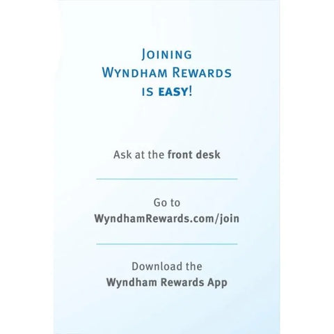 Wyndham Rewards Key Folders Keycards Envelopes